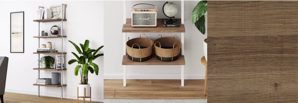 Nathan James Theo 5-Shelf Ladder Bookcase