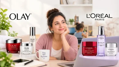 Olay moisturizers vs. L’Oréal skincare products for a working mom in her 30s